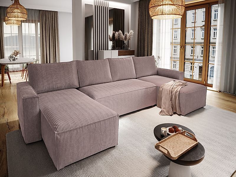 Masseno Ecksofa ASPRA mit Schlaffunktion U-Form, günstig online kaufen