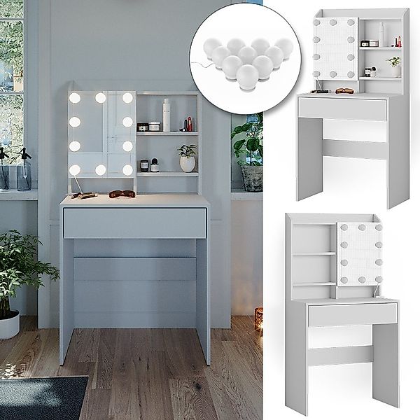 Vicco Schminktisch Laura, Weiß, 70 cm günstig online kaufen
