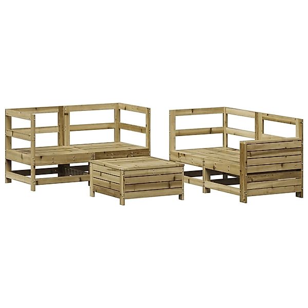 vidaXL 5-Tlg Garten-Sofagarnitur Kiefernholz Imprägniert 3250815 günstig online kaufen