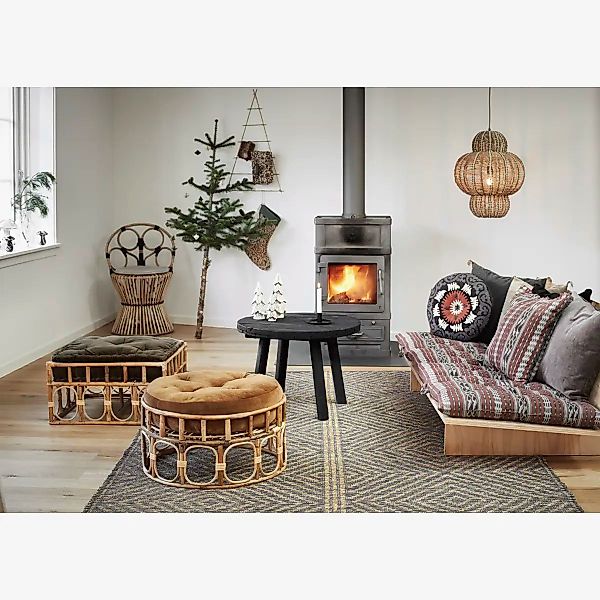 Design-Couchtisch aus recyceltem Holz Schwarz günstig online kaufen
