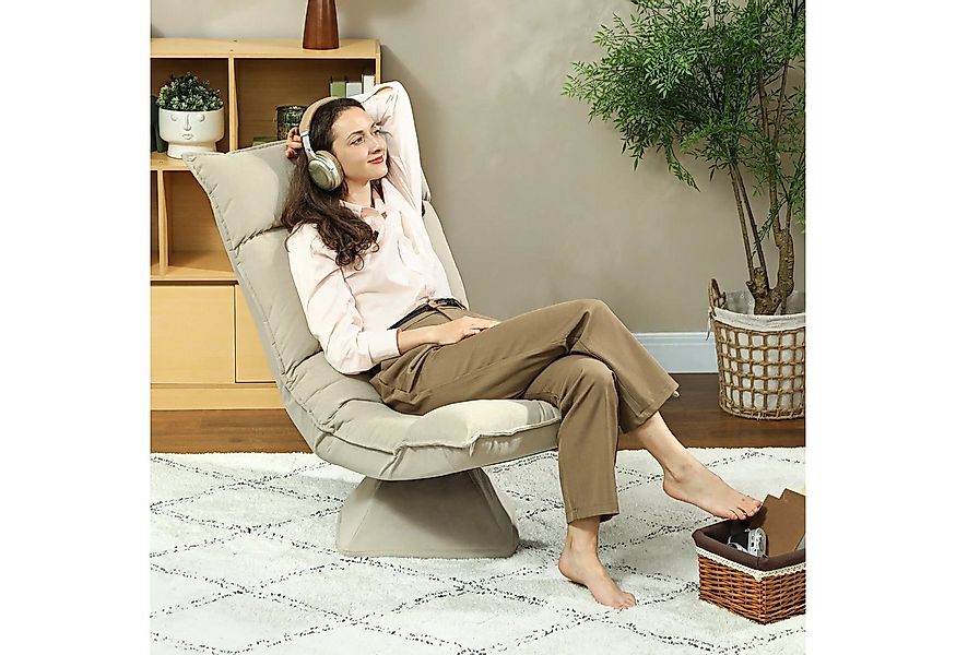 BlingBin Drehsessel Bodensessel mit 5-fach verstellbarer Rückenlehne,Polste günstig online kaufen