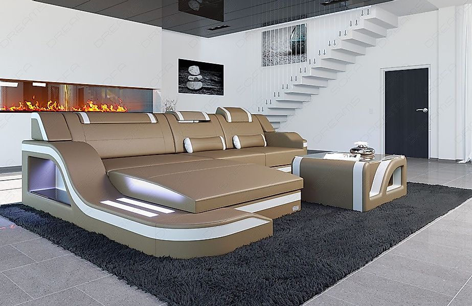 Sofa Dreams Ecksofa Ledersofa Palermo L günstig online kaufen