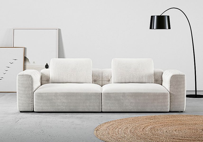 Home affaire 2,5-Sitzer "Cushid" Modulsofa, bestehend aus 2 Teilen, Breite günstig online kaufen