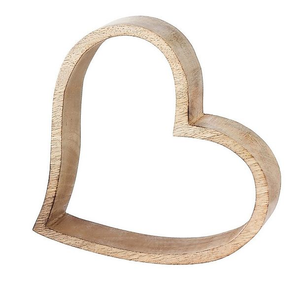 BOLTZE GRUPPE GmbH Wanddekoobjekt BOLTZE Dekoaufsteller Flachau Holzherz 19 günstig online kaufen