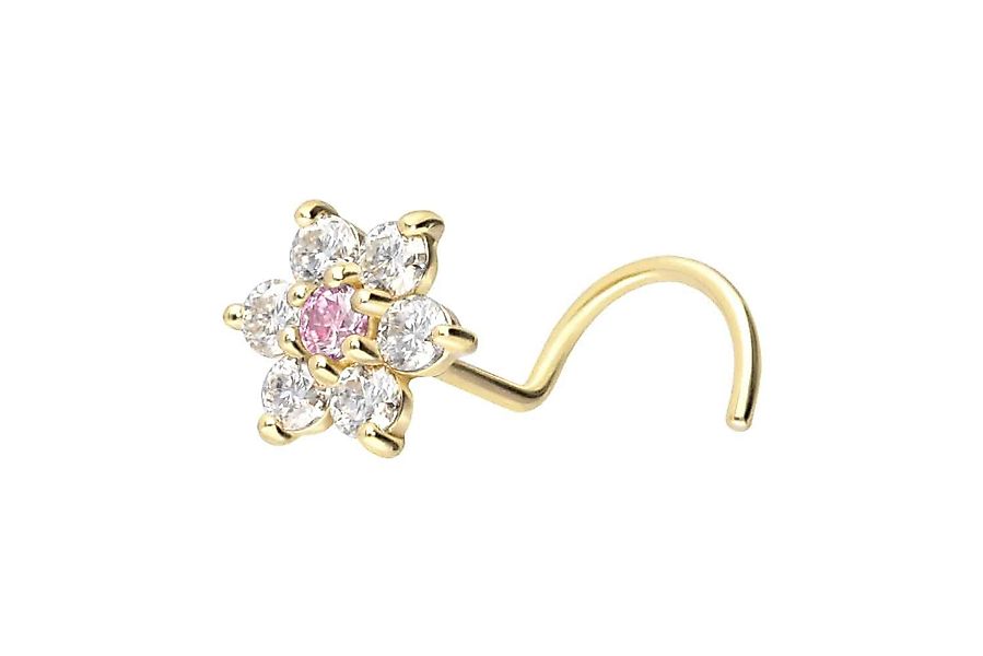PIERCINGLINE Nasenpiercing 14/18 Karat Gold Nasenstecker günstig online kaufen