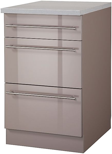 wiho Küchen Unterschrank "Chicago", 50 cm breit mit 2 Auszügen günstig online kaufen