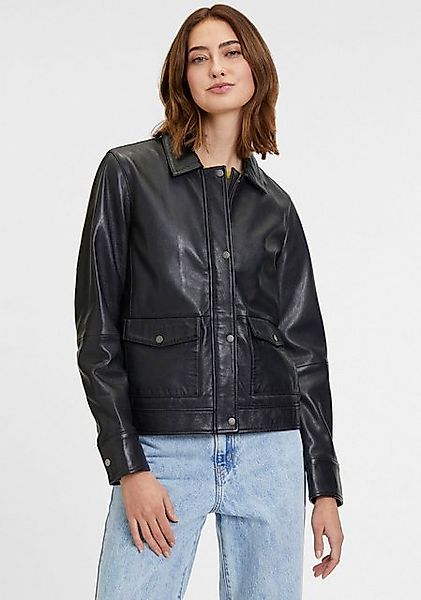 Mauritius Lederjacke GWYunni mti verdecktem Reißverschluss, günstig online kaufen