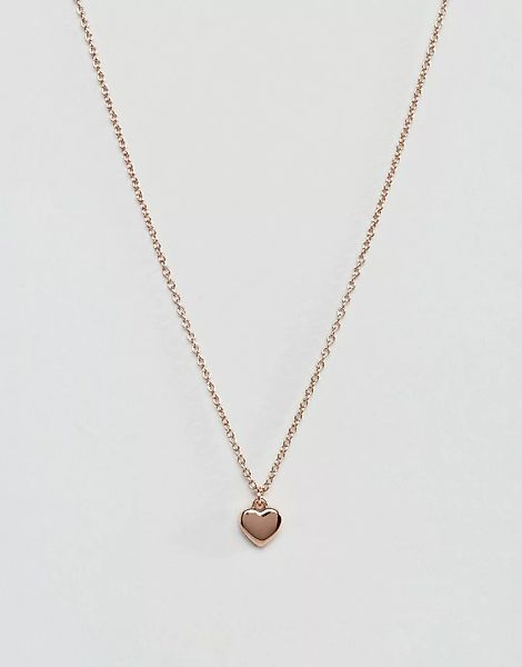 Ted Baker – Hara – Halskette in Roségold mit kleinem Herzanhänger-Goldfarbe günstig online kaufen