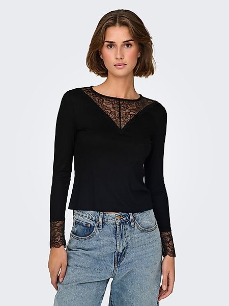 JDY Spitzenshirt JDYROXY L/S LACE TOP günstig online kaufen