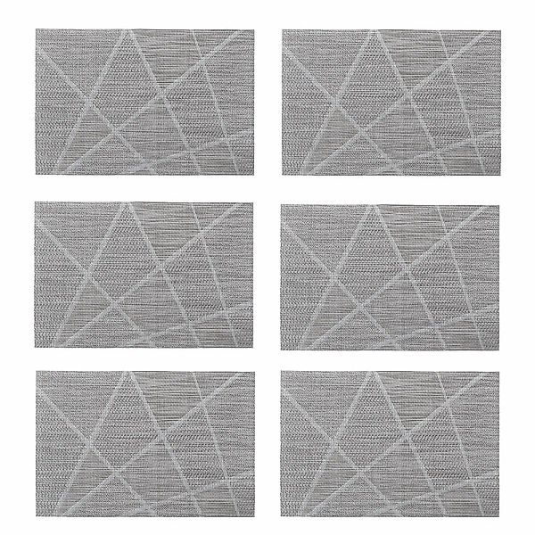 Zeller Present Platzset stylisches Muster, 6-teilig, Kunststoff, 30 x 45 cm günstig online kaufen