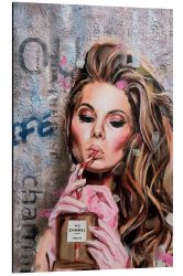 Posterlounge Poster Simona Zecca, Woman drinking günstig online kaufen