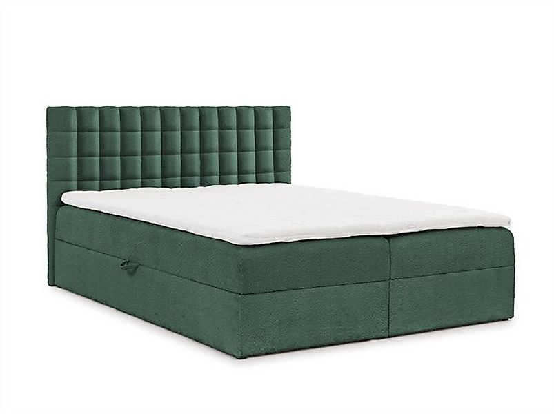 Fun Möbel Boxbett Schlafzimmerbett TORIBO Überlänge Stoff Coral (220cm) (in günstig online kaufen