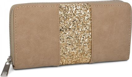 styleBREAKER Geldbörse Geldbörse mit Pailletten Streifen günstig online kaufen