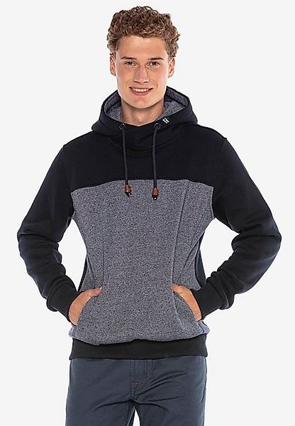 Cipo & Baxx Kapuzensweatshirt mit hohem Kragen günstig online kaufen