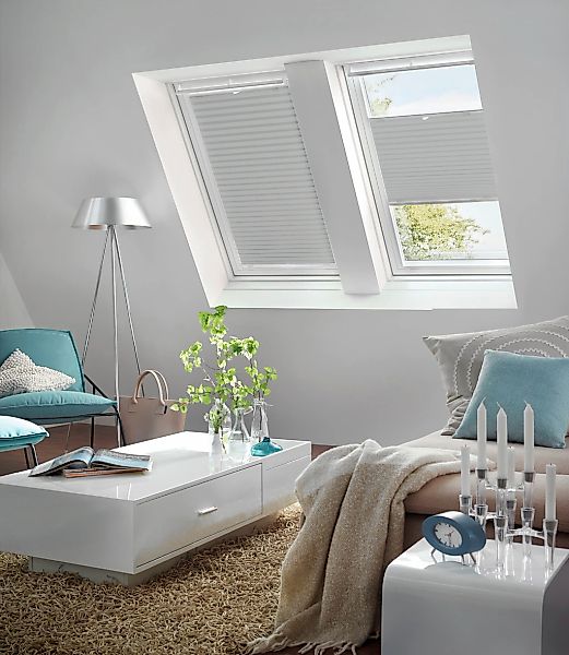 GARDINIA Dachfensterplissee, blickdicht, ohne Bohren, Saugnäpfe, günstig online kaufen