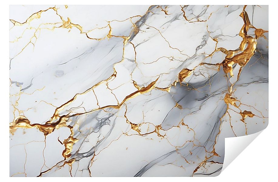 Wallarena Fototapete Marmor Steinoptik Gold Vlies Tapete Wohnzimmer Schlafz günstig online kaufen