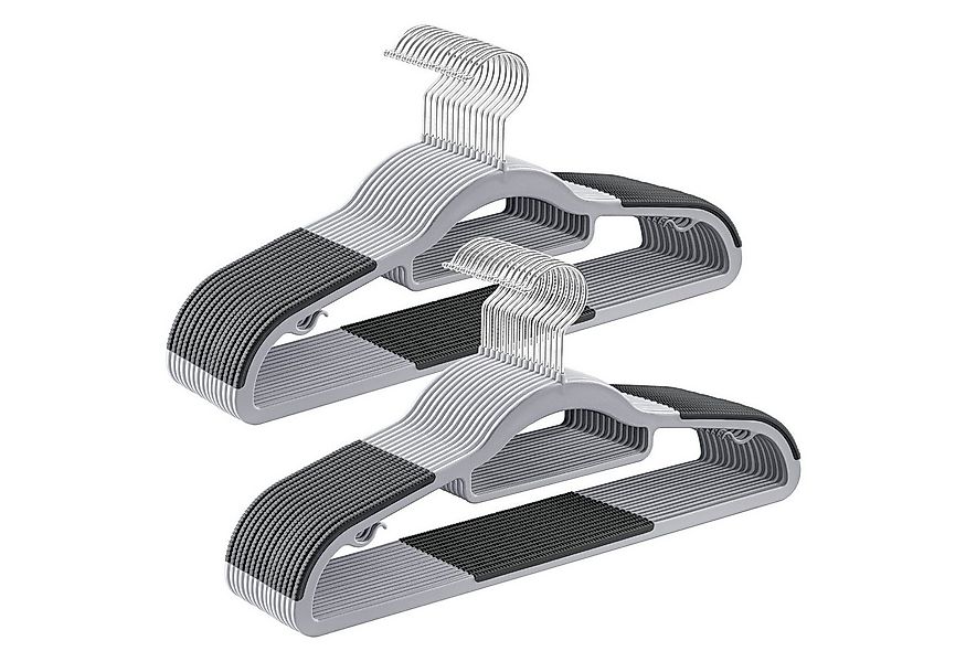 SONGMICS Kleiderbügel Kunststoff, 0,5 cm dick, um 360° drehbarer Haken, (30 günstig online kaufen