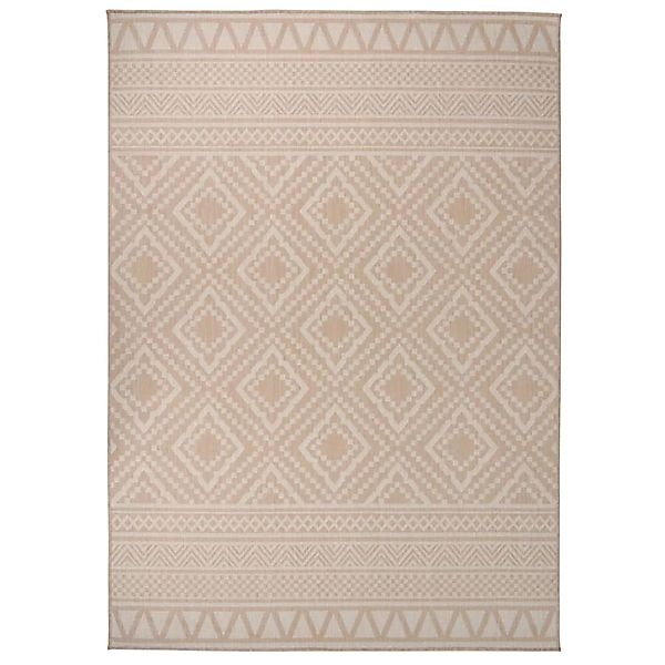 vidaXL Outdoorteppich Flachgewebe 120x170 Cm Braun Gestreift 1124035 günstig online kaufen