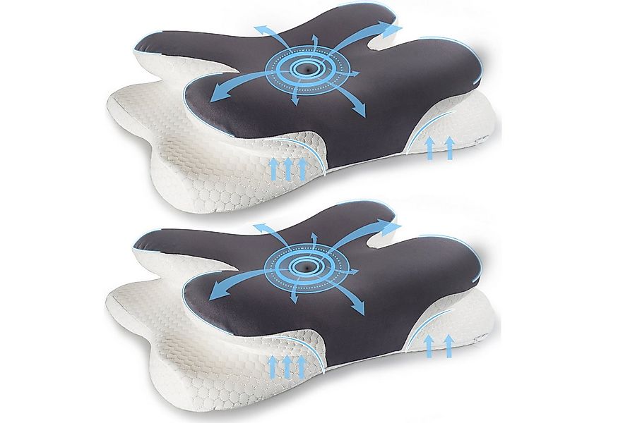 Esun Kopfkissen Nackenkissen, Memory Foam Kissen Nackenstützkissen Kopfkiss günstig online kaufen