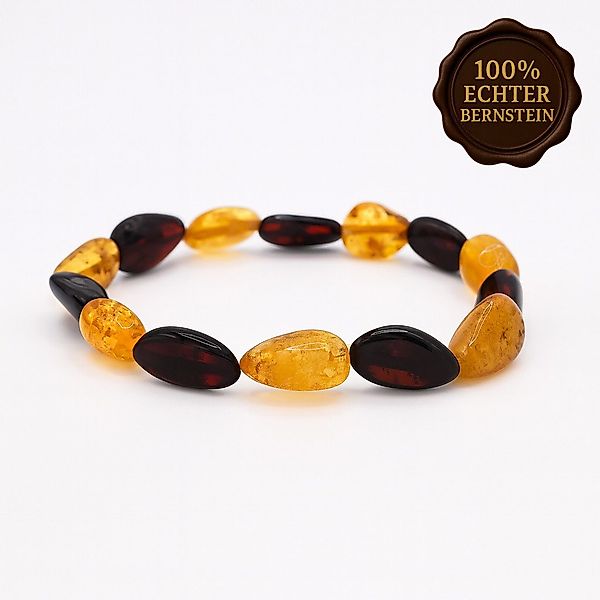 M-Punkt24 Armband 100% Echter Bernstein (glänzend günstig online kaufen