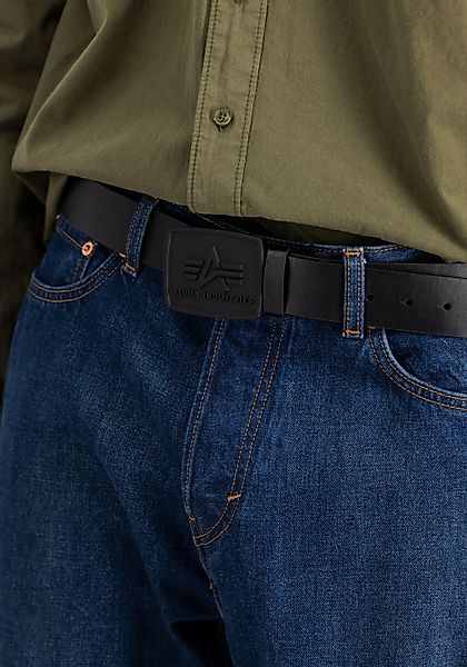 Alpha Industries Ledergürtel "All Black Belt" günstig online kaufen