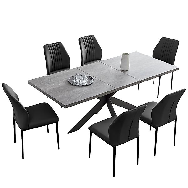Jiexi Essgruppe Esstisch mit 4-6 stühlen günstig online kaufen