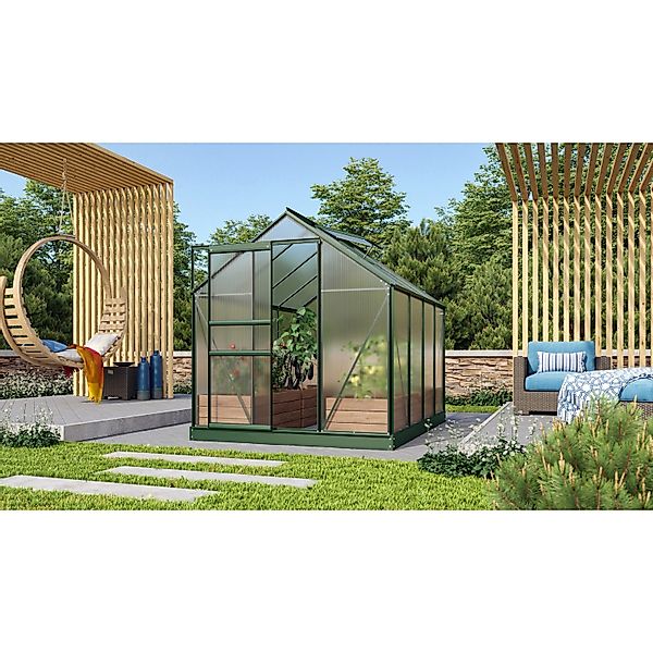 Vitavia Gewächshaus Venus 5000 Smaragd 5 m² inkl. Fundament günstig online kaufen