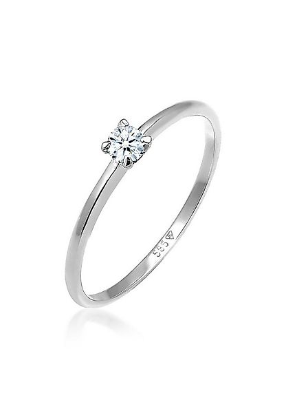 Elli DIAMONDS Verlobungsring Diamant Weiß Brillantschliff (0.06 ct) 585 Wei günstig online kaufen