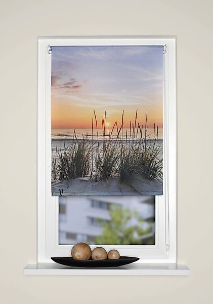 HOME WOHNIDEEN Raffrollo "EVENING" mit Hakenaufhängung ohne Bohren freihäng günstig online kaufen