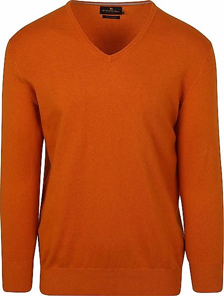 Steppin' Out Pullover Cotton Cashmere V-Ausschnitt Orange  - Größe 3XL günstig online kaufen