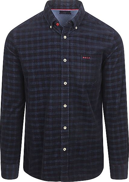 NZA Hemd Kauri Corduroy Karos Navy - Größe 3XL günstig online kaufen