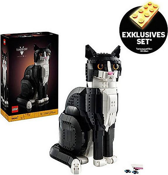 LEGO® Schwarz-weiße Katze (21349), LEGO Ideas Konstruktionsspielsteine, (17 günstig online kaufen