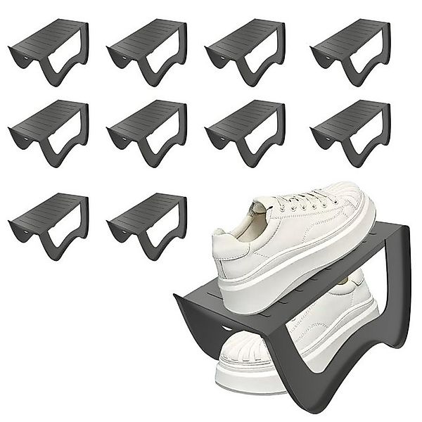 AUFUN Schuhschrank 10 Stück Schuhschlitze Organizer Rutschfest Schuhhalter günstig online kaufen
