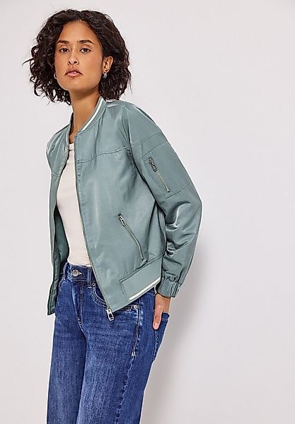 STREET ONE Blouson aus satinierter Viskose günstig online kaufen