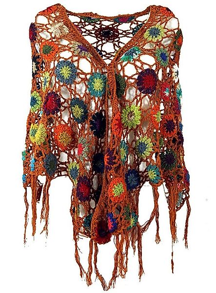 Guru-Shop Halstuch Häkelstola, Hippie Blümchen Häkelschal,.. günstig online kaufen