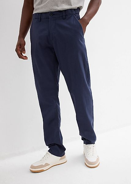 bonprix Chinohose aus Leinen und Baumwolle, Regular Fit, leichte Materialqu günstig online kaufen