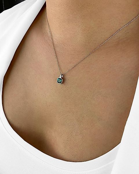 DANIEL CLIFFORD Kette mit Anhänger 'Jenny' Damen Halskette Silber 925 mit K günstig online kaufen