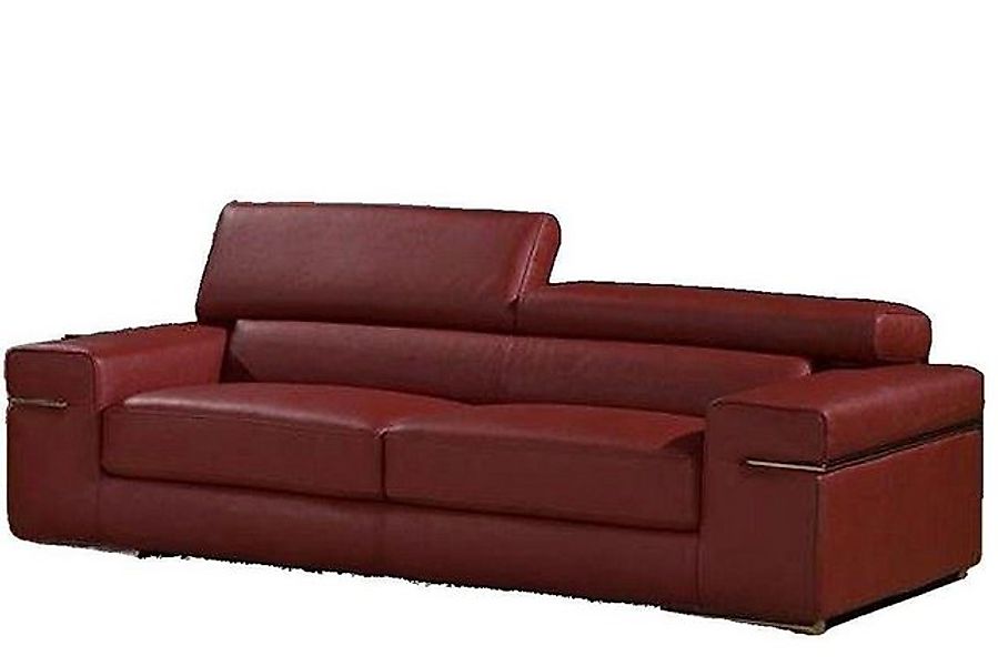 JVmoebel Sofa Beiger Polster 3-Sitzer Leder Sofas Couchen Sitz Design Club günstig online kaufen