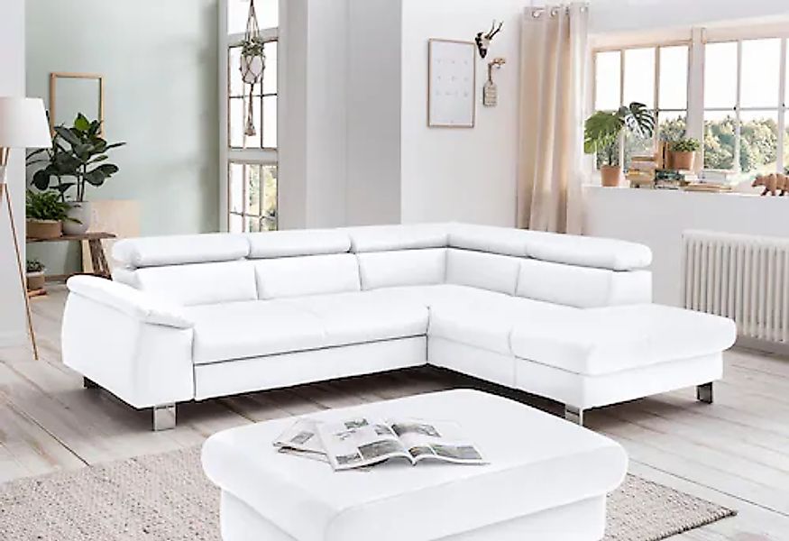 COTTA Polstergarnitur »Komaris L-Form«, (Set), Set bestehend aus: Ecksofa m günstig online kaufen