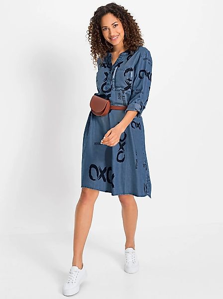 Inspirationen Druckkleid "Webkleid" Brusttasche günstig online kaufen