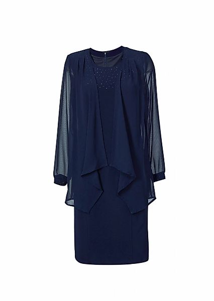 GOLDNER 2-in-1-Kleid "Kurzgröße Kleid mit feinem Chiffonjäckchen" Mit schim günstig online kaufen