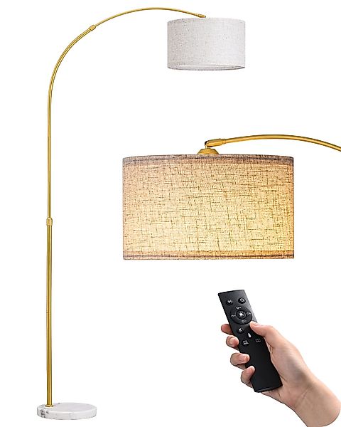 EDISHINE Stehlampe Bogenlampe, Stehlampe Wohnzimmer, Standleuchte günstig online kaufen
