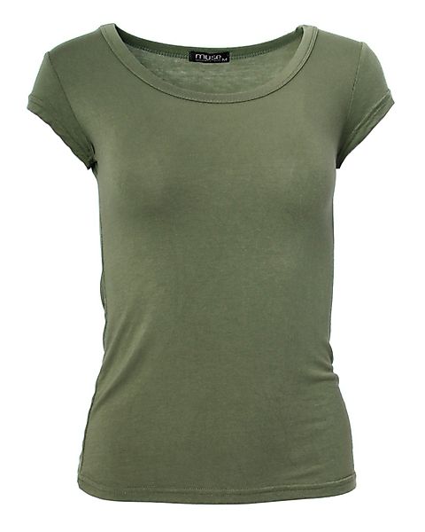 Muse T-Shirt Basic Kurzarm T-Shirt Skinny günstig online kaufen