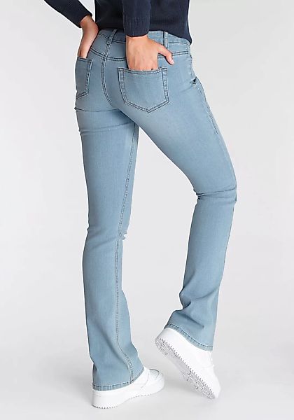 Arizona Bootcut-Jeans "mit Keileinsätzen", ausgestellte Beinform, niedrige günstig online kaufen