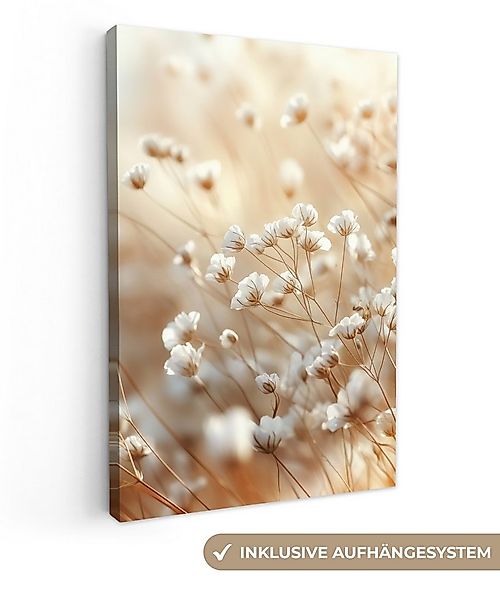 OneMillionCanvasses® Leinwandbild Wild - Blumen - Weiß, Fotodruck (1 St), L günstig online kaufen
