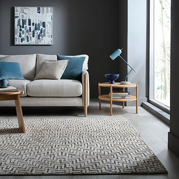 FLAIR RUGS Teppich »Rhett«, rechteckig, 12 mm Höhe, aus gewebter Wolle günstig online kaufen