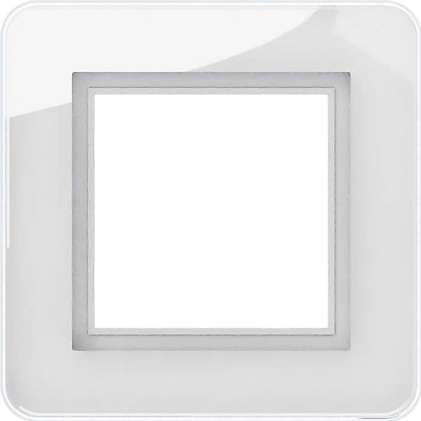 Elektromaterial Glasrahmen Leonie Unterputz Innen 1-fach 84 x 84 mm Weiß günstig online kaufen