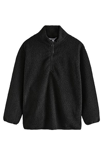 Next Fleecepullover Langes Teddy-Fleeceoberteil mit 1/4-Reißverschluss günstig online kaufen