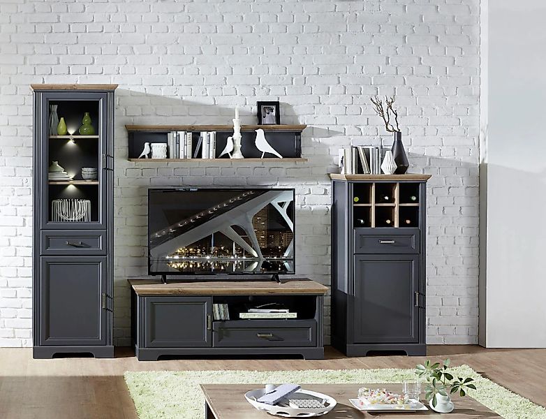 Innostyle Wohnwand "Jasmin" Set, 4 Stk. tlg. inkl. LED-Beleuchtung, mit Sof günstig online kaufen