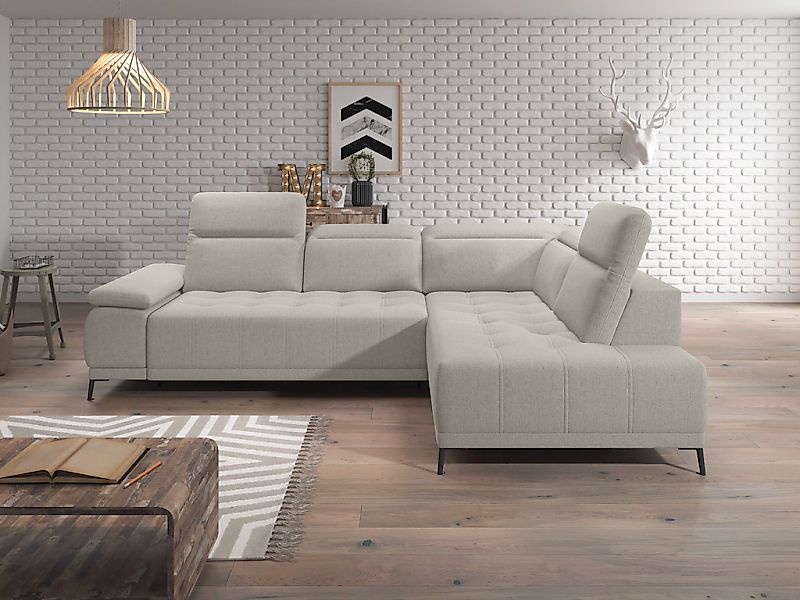 WERK2 Ecksofa "Focus-L, elektrisch erweiterbare Sitztiefe um ca. 30 cm, L-F günstig online kaufen